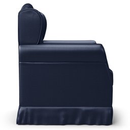 Poltrona de Amamentação e Descanso com Balanço Lucy P04 Sintético Azul Marinho - Mpozenato - 6