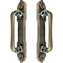 Ver imagem 1 de Puxador Duplo Colonial Porta Correr Madeira Rústico 220mm Atenas Bronze Antigo