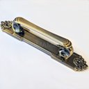 Ver imagem 3 de Puxador Duplo Colonial Porta Correr Madeira Rústico 220mm Atenas Bronze Antigo