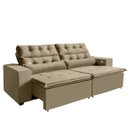 Ver imagem 1 de Sofá Usb, 4 Lugares América Retrátil, Reclinável 2,52 Metros, Tecnologia Carregamento 3 Portas Casto