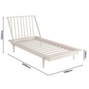 Ver imagem 6 de Cama de Solteiro + 1 Mesa de Cabeceira Nordik Branco/Lavado