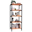 Ver imagem 1 de Estante Livreiro Multiuso Estilo Industrial 150cm 5 Prateleiras Trento Demolição - Artefamol