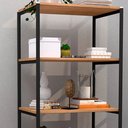 Ver imagem 3 de Estante Livreiro Multiuso Estilo Industrial 150cm 5 Prateleiras Trento Demolição - Artefamol