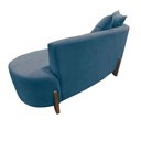 Ver imagem 4 de Namoradeira Sofá Feijão Luna Orgânica Linho Azul