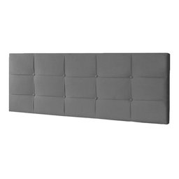 Kit Painel e Calçadeira Baú Solteiro 0,90m Roma Suede - Pallazio Cor Cinza - 6