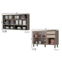 Ver imagem 5 de Kit de Cozinha Modulada 14 Peças Connect 1 (5 Armários + 4 Balcões + 1 Paneleiro + 4 Complementos