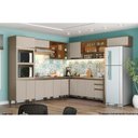 Ver imagem 1 de Kit de Cozinha Modulada 14 Peças Connect 1 (5 Armários + 4 Balcões + 1 Paneleiro + 4 Complementos