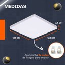 Ver imagem 4 de Plafon Led 18w Borda Infinita Quadrado Branco