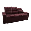 Ver mais imagens de Conjunto de Sofá 3 e 2 Lugares Retrátil e Reclinável 2.00x1.50m Cama Inbox Smal Suede Vinho
