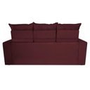 Ver imagem 6 de Conjunto de Sofá 3 e 2 Lugares Retrátil e Reclinável 2.00x1.50m Cama Inbox Smal Suede Vinho