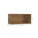 Ver imagem 2 de Armário Aéreo Celeste Kappesberg 100% Mdf 1 Porta Basculante Nogueira 80cm