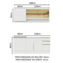 Ver imagem 6 de Cozinha Completa 180006 Com Armário E Balcão Branco Branco