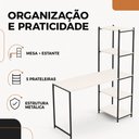 Ver imagem 5 de Escrivaninha Mesa para Estudo e Home Office Tower Klm Store