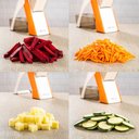 Ver imagem 5 de Cortador Fatiador Ralador de Legumes Multifuncional Frutas Vegetais Processador Profissional 5 Fun