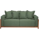 Ver imagem 5 de Sofá 03 Lugares 198cm Khali B04 Linho Verde Couríssimo Verde - Lyam