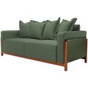 Ver imagem 1 de Sofá 03 Lugares 198cm Khali B04 Linho Verde Couríssimo Verde - Lyam
