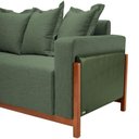 Ver imagem 7 de Sofá 03 Lugares 198cm Khali B04 Linho Verde Couríssimo Verde - Lyam