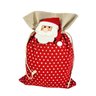 Saco De Presente Papai Noel Vermelho 36x25cm Natal - 1