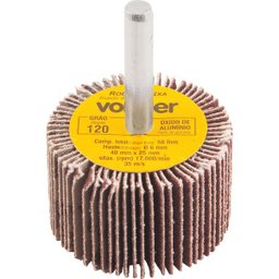 Roda de Lixa 40x25mm com Haste G120 - Vonder - 1