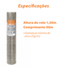 Tela Hexagonal Viveiro Galv. 1/2" Fio 26 1,00x50m Rino Agro - 4
