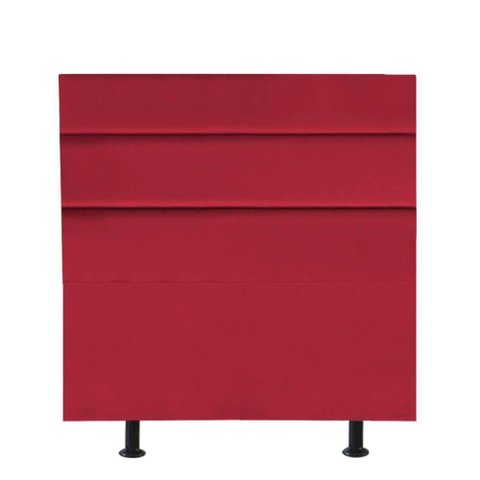 Cabeceira Estofada Argentina 100cm Solteiro para Cama Box Quarto Suede Vermelho - Gat Magazine