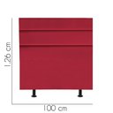 Ver imagem 2 de Cabeceira Estofada Argentina 100cm Solteiro para Cama Box Quarto Suede Vermelho - Gat Magazine