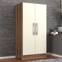 Ver imagem 1 de Armário Multiuso Vaticano 2 Portas Castanho/off - Móveis Sim