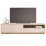 Rack para Tv 75 Polegadas Isis 2 Portas 2 Gavetas Mel/off White - Caemmun - 2