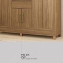 Ver mais imagens de Guarda Roupa Casal 8 Portas com Espelho e 2 Gavetas Paranaguá - Amêndola Touch