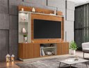 Ver imagem 5 de Home com Prateleria Hamburgo Naturalle Off White Ripado