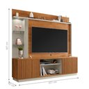 Ver imagem 2 de Home com Prateleria Hamburgo Naturalle Off White Ripado