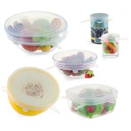 Tampa De Silicone Transparente - Jogo Com 6 Peças - 4