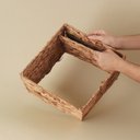 Ver imagem 4 de Cesto dobrável tramado em fibra natural 30cm - Oikos