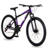 Bicicleta Aro 29 Gott 21 Marcha Câmbio Shimano Freio a Disco - Preto/roxo - 17 - 1