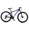 Bicicleta Aro 29 Gott 21 Marcha Câmbio Shimano Freio a Disco - Preto/roxo - 17 - 2