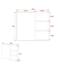 Ver imagem 3 de Espelheira para Banheiro 60cm Multimóveis VCR10088 Mármore Branco