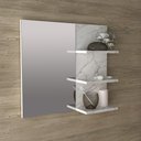 Ver imagem 2 de Espelheira para Banheiro 60cm Multimóveis VCR10088 Mármore Branco