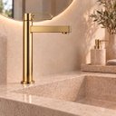 Ver imagem 2 de Torneira Daytona Dourada Alta Aço Inox 304 Premium Goldenx
