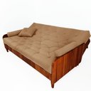 Ver imagem 3 de Sofá Cama Paris Ii Ripado Acquablock Madeira Maciça Natural D33 - Fendi