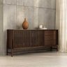 Buffet Ripado 170 Cm Decorativo Porta de Correr Madeira Imbuia Adamo Idimex - 1