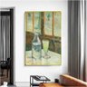 Quadro Decorativo Van Gogh Mesa De Cafe Com Absinto:90x60 cm/BRANCA - 6