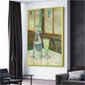 Quadro Decorativo Van Gogh Mesa De Cafe Com Absinto:90x60 cm/BRANCA - 1