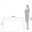 Ver imagem 2 de Mesa Escrivaninha para Escritório 1,35m Estilo Industrial Móvel na Caixa