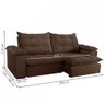 Sofá 4 Lugares Retrátil e Reclinável Espanha 250cm Marrom - Celflex - 3
