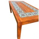 Ver imagem 1 de Mesa de Jantar Madeira Demolição Rústica com Ladrilho