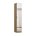 Ver imagem 2 de Guarda-roupa Modulado 1 Porta com Espelho Prateleiras Cabideiros 3 Gavetas 45cm 100% MDF Altezza