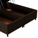 Ver imagem 7 de Base Cama Box Baú Casal Queen 158cm Hit I02 Suede Marrom - Mpozenato