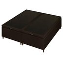 Ver imagem 6 de Base Cama Box Baú Casal Queen 158cm Hit I02 Suede Marrom - Mpozenato