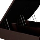Ver imagem 3 de Base Cama Box Baú Casal Queen 158cm Hit I02 Suede Marrom - Mpozenato
