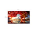 Ver imagem 2 de Quadro Decorativo Tela em Lona Paisagem Montanha Natureza Flores 100x60cm para Sala Quarto